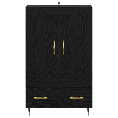 vidaXL Highboard Schwarz Eichen-Optik 69,5 x 31 x 115 cm Holzwerkstoff