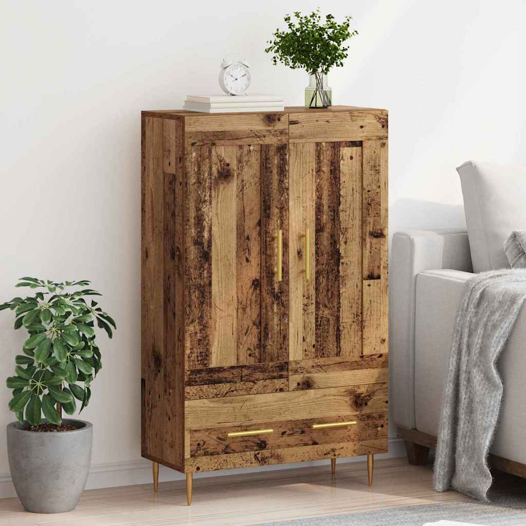 vidaXL Highboard Altholz 69,5 x 31 x 115 cm Holzwerkstoff