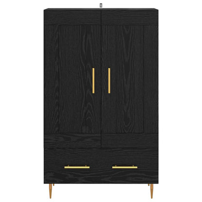 vidaXL Highboard Schwarz Eichen-Optik 69,5 x 31 x 115 cm Holzwerkstoff