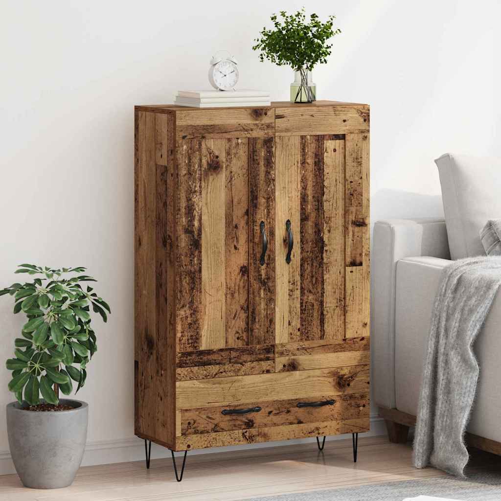 Highboard Altholz 69,5 x 31 x 115 cm Holzwerkstoff