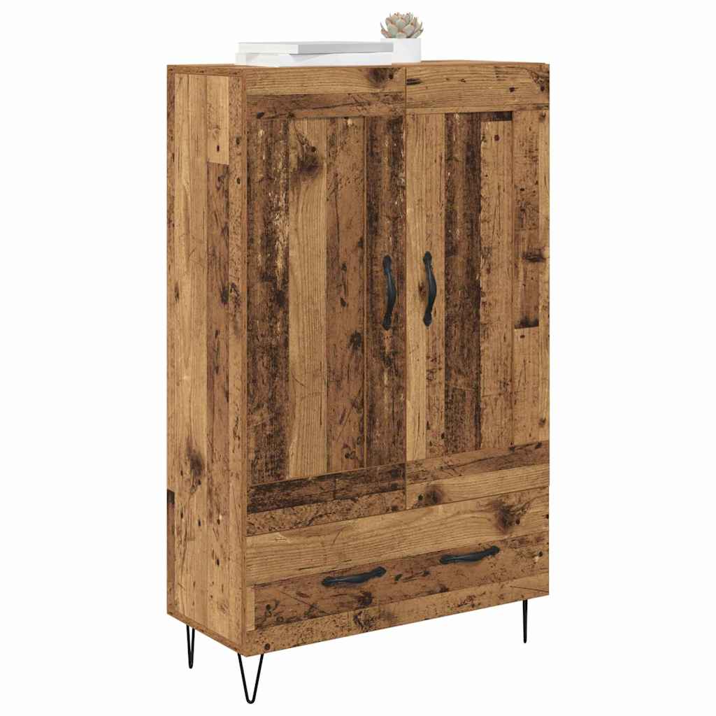 Highboard Altholz 69,5 x 31 x 115 cm Holzwerkstoff