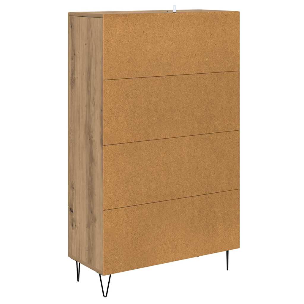 vidaXL Highboard Artisan-Eiche 69,5 x 31 x 115 cm Holzwerkstoff