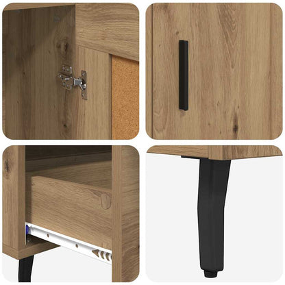 vidaXL Highboard Artisan-Eiche 69,5 x 31 x 115 cm Holzwerkstoff