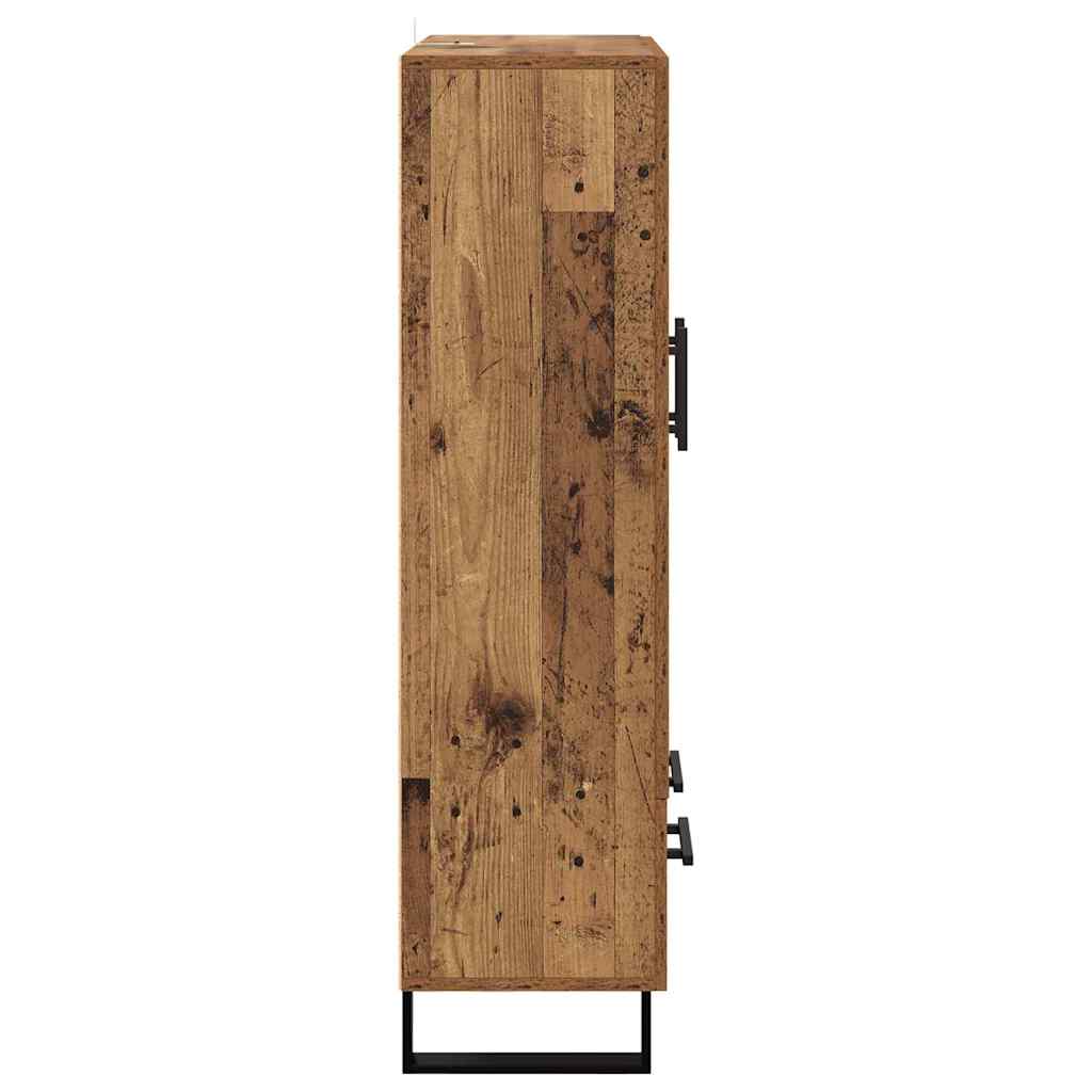 vidaXL Highboard Altholz 69,5 x 31 x 115 cm Holzwerkstoff