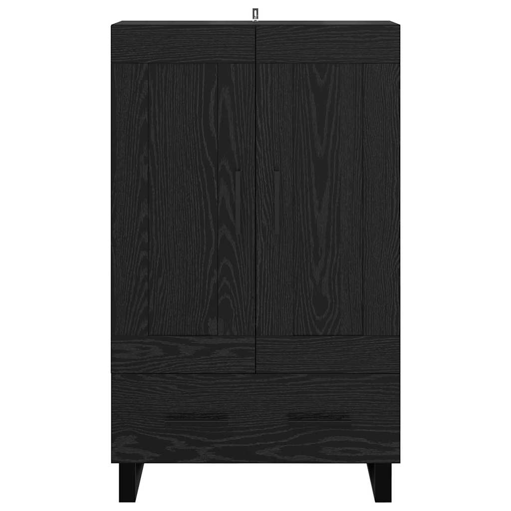 vidaXL Highboard Schwarz Eichen-Optik 69,5 x 31 x 115 cm Holzwerkstoff