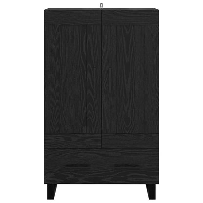 vidaXL Highboard Schwarz Eichen-Optik 69,5 x 31 x 115 cm Holzwerkstoff