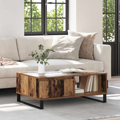 vidaXL Couchtisch Altholz 90 x 60 x 35 cm Holzwerkstoff