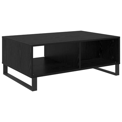 vidaXL Couchtisch Schwarz Eichen-Optik 90 x 60 x 35 cm Holzwerkstoff