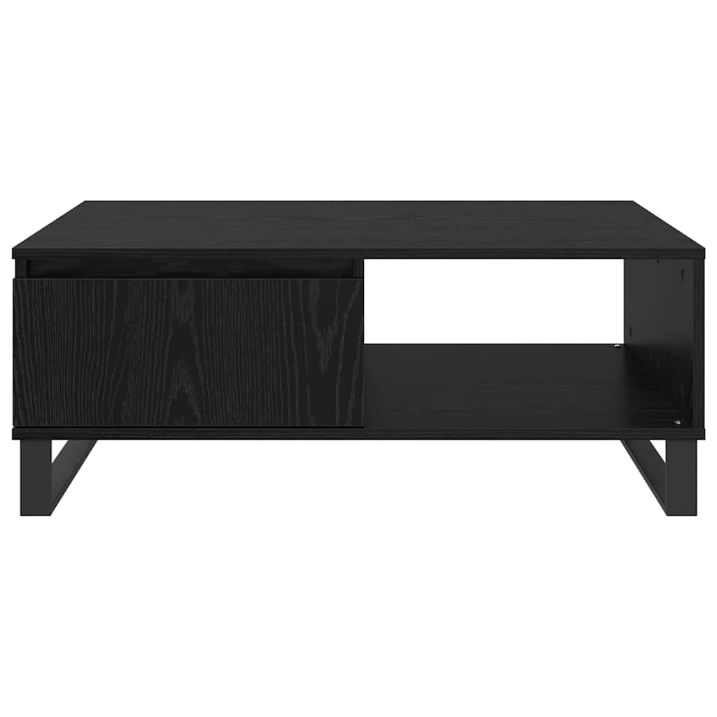 vidaXL Couchtisch Schwarz Eichen-Optik 90 x 60 x 35 cm Holzwerkstoff