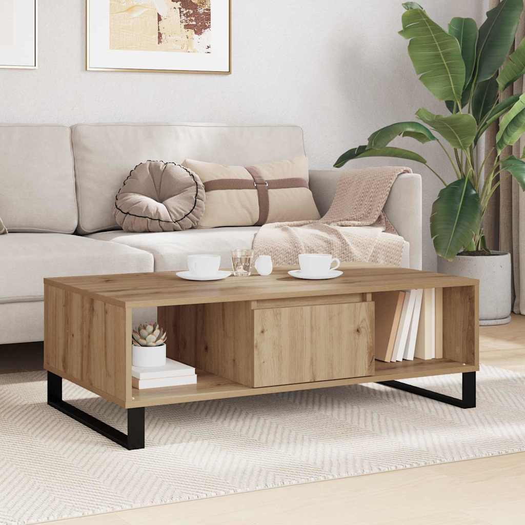 vidaXL Couchtisch Artisan-Eiche 104 x 60 x 35 cm Holzwerkstoff