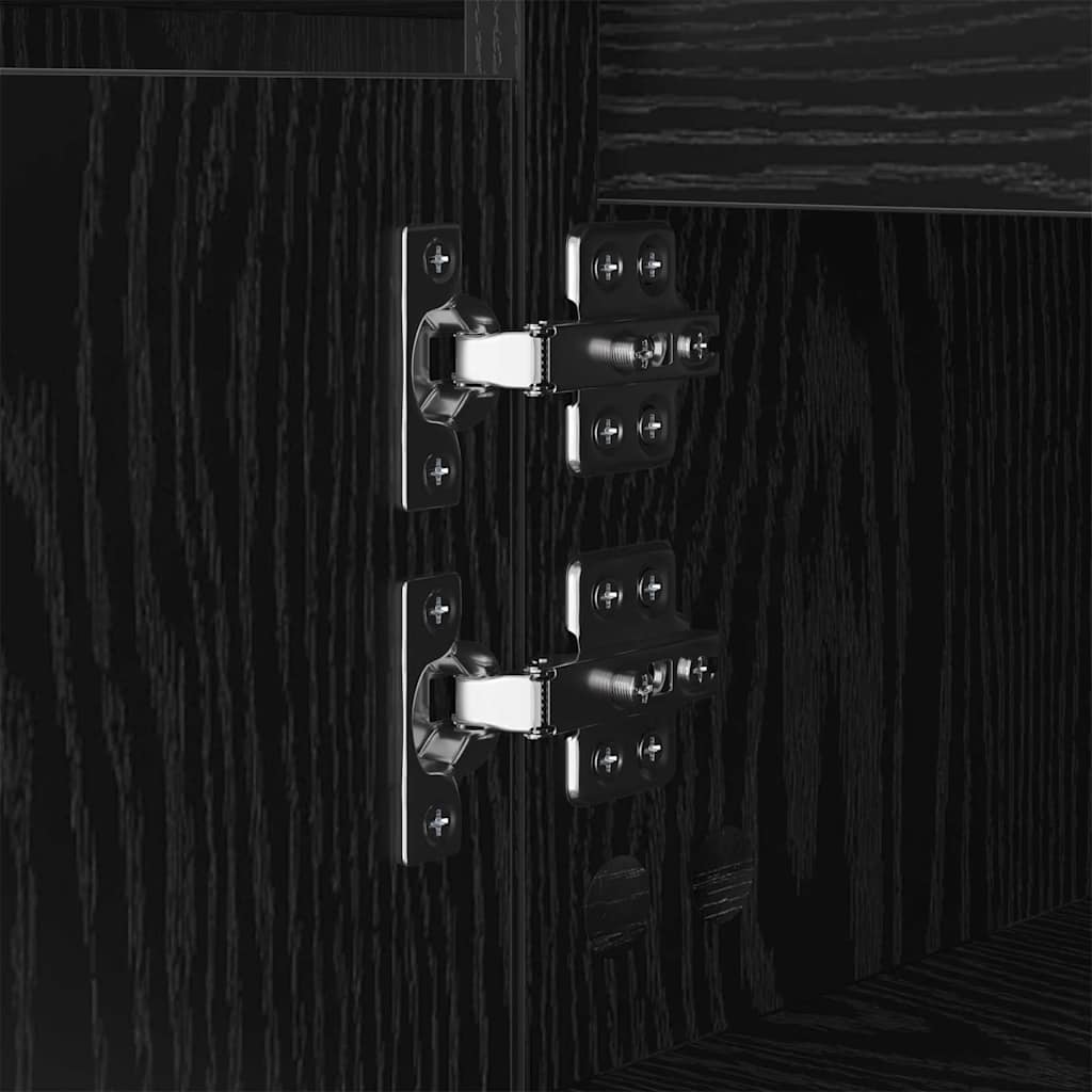 Couchtisch Schwarz Eichen-Optik 104 x 60 x 35 cm Holzwerkstoff