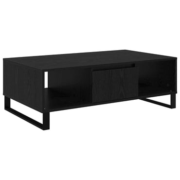 vidaXL Couchtisch Schwarz Eichen-Optik 104 x 60 x 35 cm Holzwerkstoff