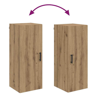 vidaXL Wandschrank Artisan-Eiche 34,5 x 34 x 90 cm Holzwerkstoff