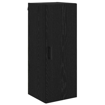 vidaXL Wandschrank Schwarz Eichen-Optik 34,5 x 34 x 90 cm