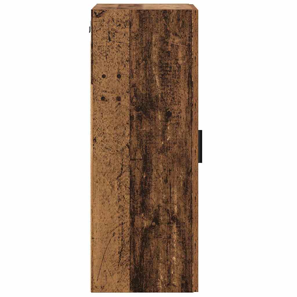 vidaXL Wandschrank Altholz 34,5 x 34 x 90 cm Holzwerkstoff