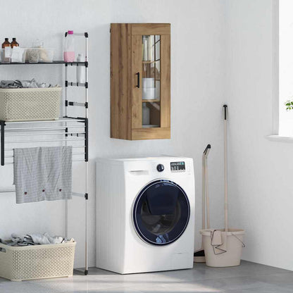 vidaXL Wandschrank Artisan-Eiche 34,5 x 34 x 90 cm