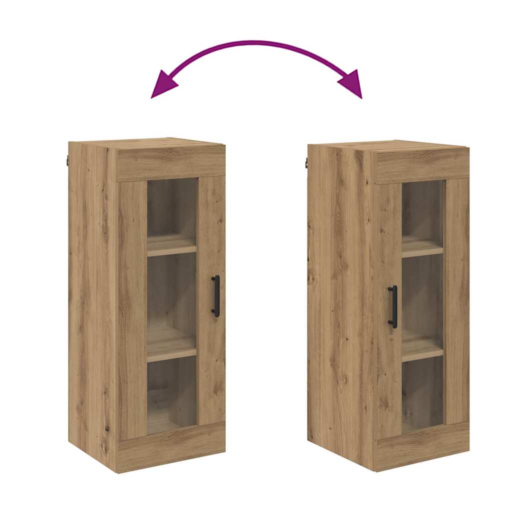 vidaXL Wandschrank Artisan-Eiche 34,5 x 34 x 90 cm
