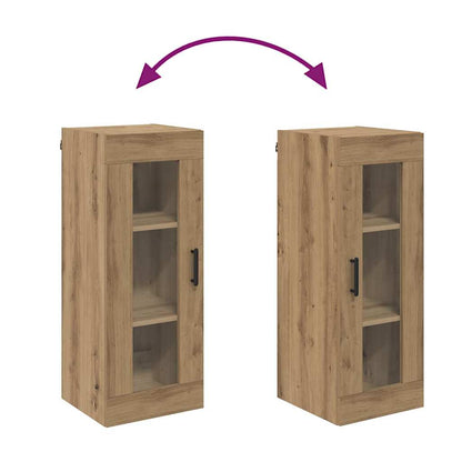 vidaXL Wandschrank Artisan-Eiche 34,5 x 34 x 90 cm
