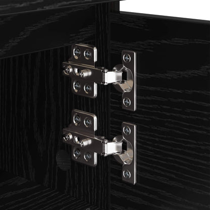 vidaXL Nachttisch 2 pcs Schwarz Eichen-Optik 40 x 35 x 50 cm