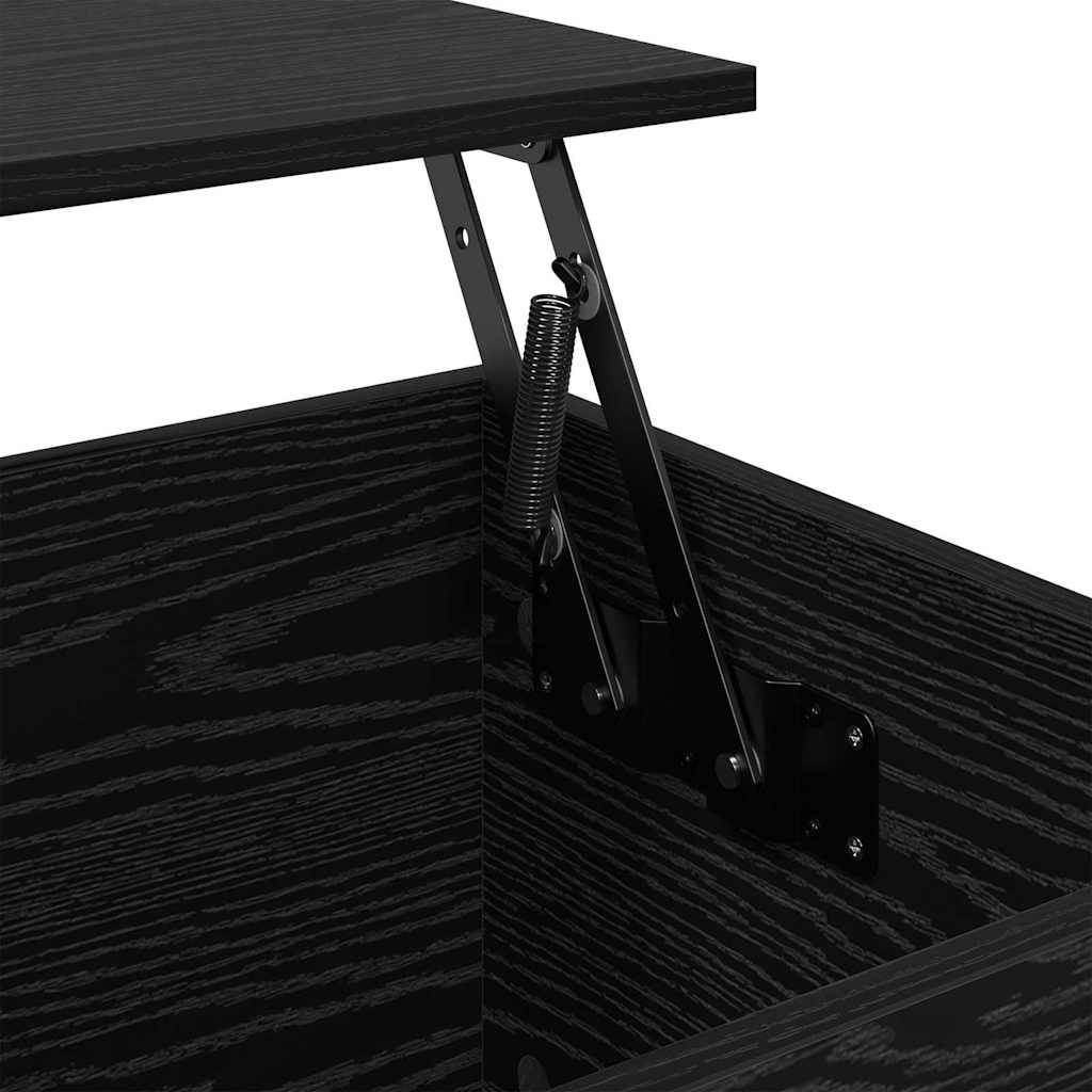 vidaXL Couchtisch Schwarz Eichen-Optik 60 x 44,5 x 45 cm Holzwerkstoff