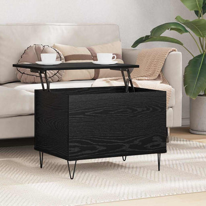 vidaXL Couchtisch Schwarz Eichen-Optik 60 x 44,5 x 45 cm Holzwerkstoff