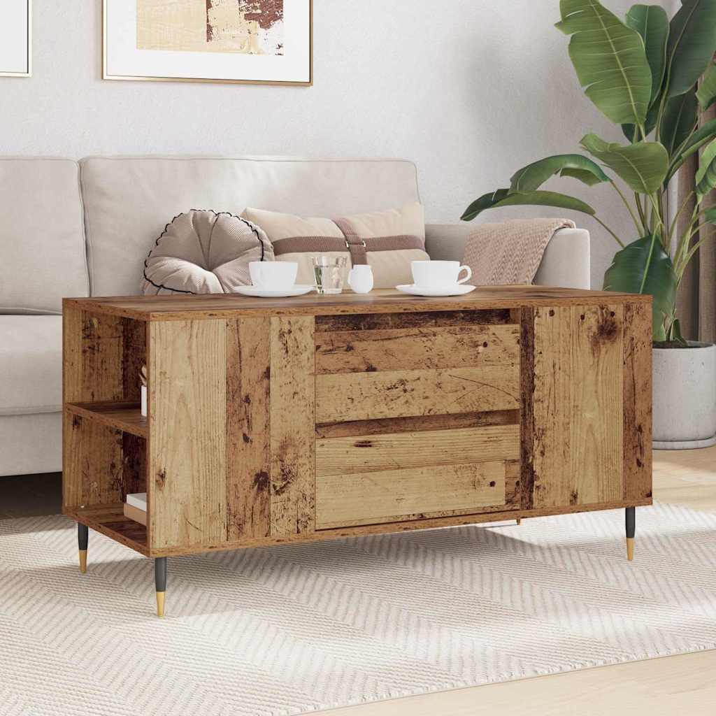 vidaXL Couchtisch Altholz 102 x 44,5 x 50 cm Holzwerkstoff