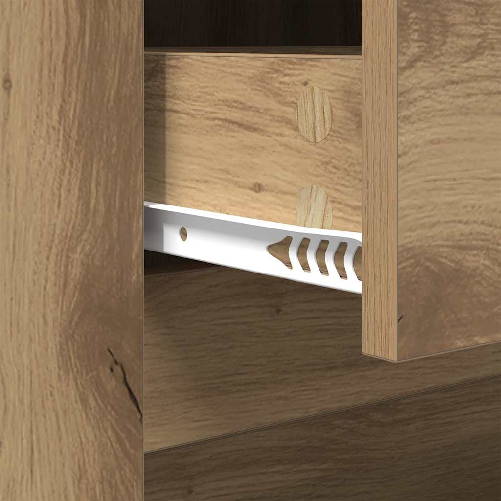 vidaXL Couchtisch Artisan-Eiche 102 x 44,5 x 50 cm Holzwerkstoff