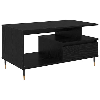Couchtisch Schwarz Eichen-Optik 90 x 49 x 45 cm Holzwerkstoff