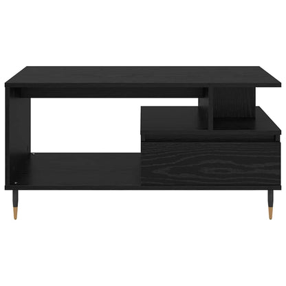 Couchtisch Schwarz Eichen-Optik 90 x 49 x 45 cm Holzwerkstoff