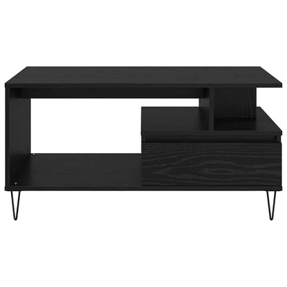 vidaXL Couchtisch Schwarz Eichen-Optik 90 x 49 x 45 cm Holzwerkstoff