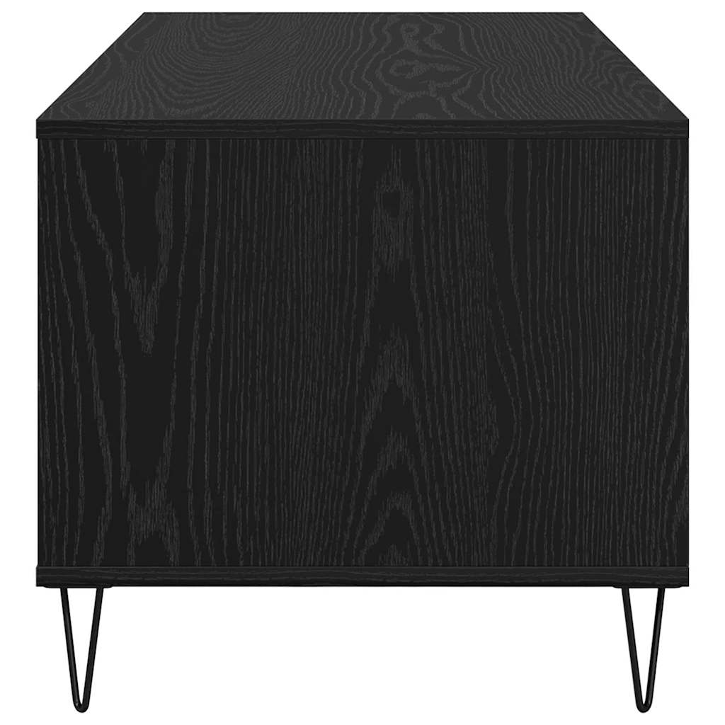 vidaXL Couchtisch Schwarz Eichen-Optik 90 x 49 x 45 cm Holzwerkstoff