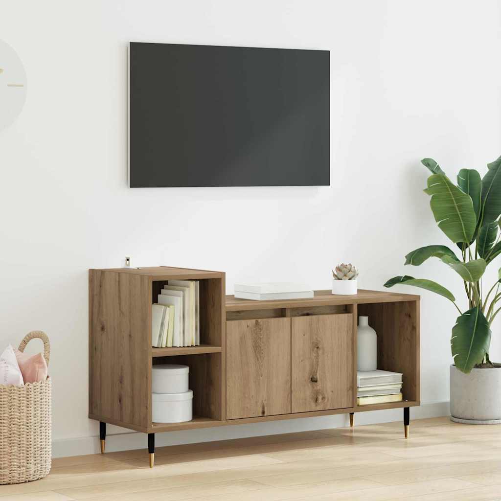 vidaXL TV-Schränk Artisan-Eiche 100 x 35 x 55 cm Holzwerkstoff