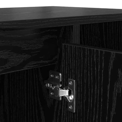 TV-Schränk Schwarz Eichen-Optik 100 x 35 x 55 cm Holzwerkstoff