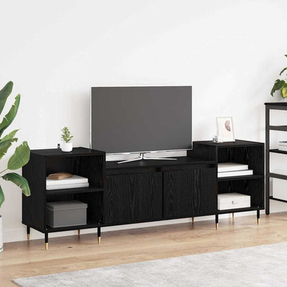 vidaXL TV-Schränk Schwarz Eichen-Optik 160 x 35 x 55 cm Holzwerkstoff