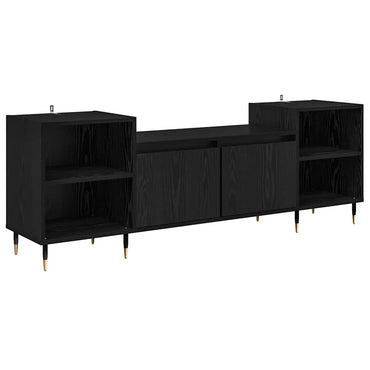 vidaXL TV-Schränk Schwarz Eichen-Optik 160 x 35 x 55 cm Holzwerkstoff