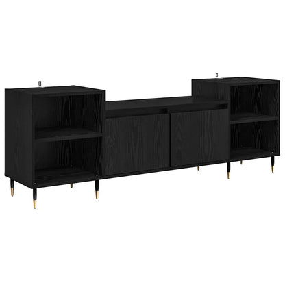 vidaXL TV-Schränk Schwarz Eichen-Optik 160 x 35 x 55 cm Holzwerkstoff