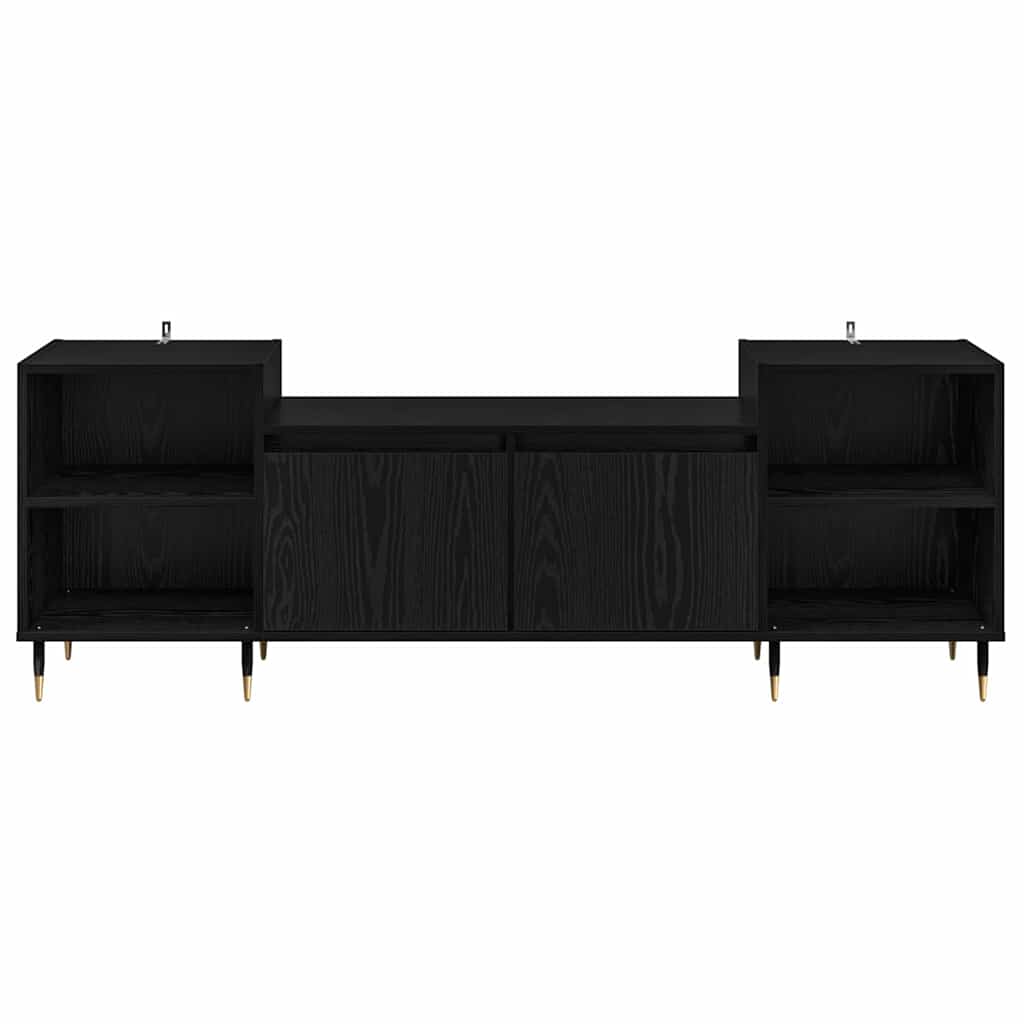 vidaXL TV-Schränk Schwarz Eichen-Optik 160 x 35 x 55 cm Holzwerkstoff