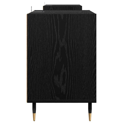 vidaXL TV-Schränk Schwarz Eichen-Optik 160 x 35 x 55 cm Holzwerkstoff
