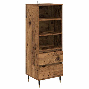 vidaXL Highboard mit Schubladen Altholz 40 x 36 x 110 cm Holzwerkstoff
