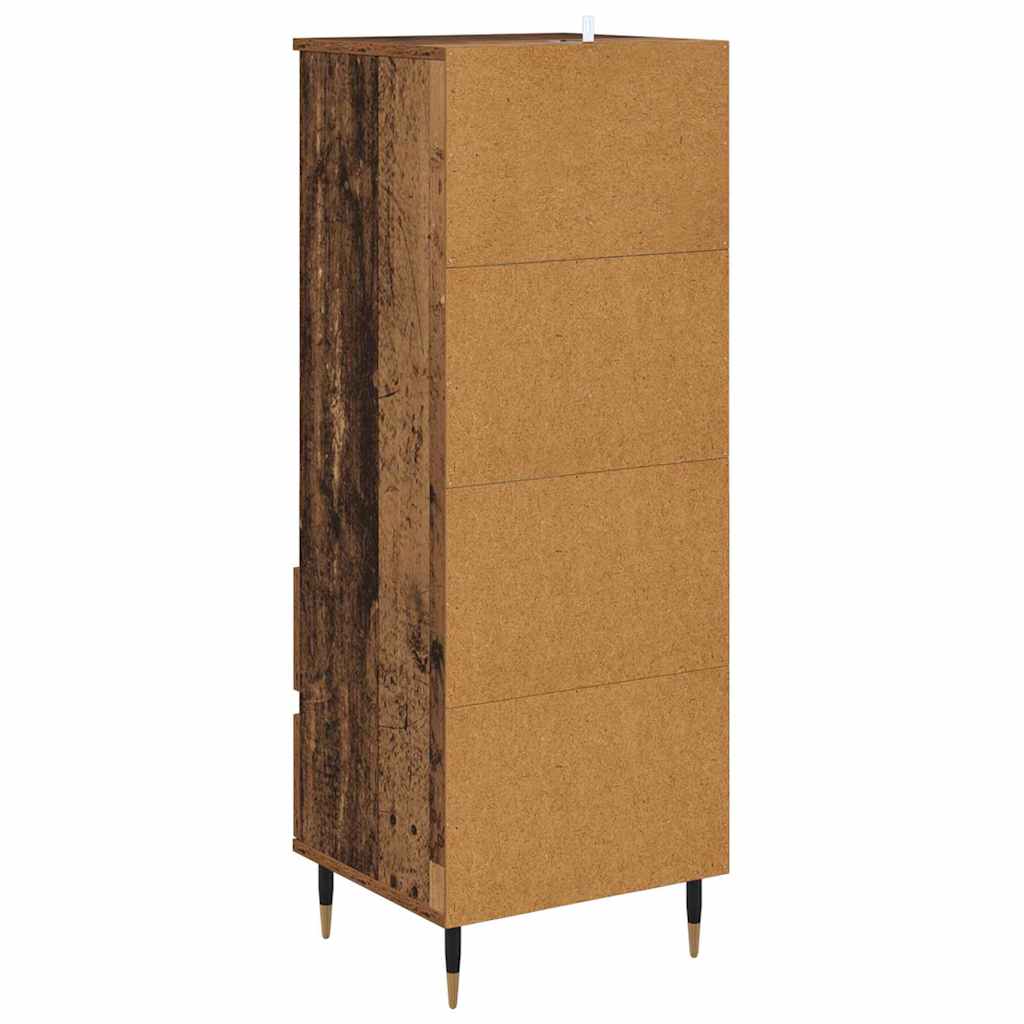 vidaXL Highboard mit Schubladen Altholz 40 x 36 x 110 cm Holzwerkstoff