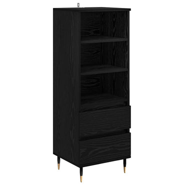 vidaXL Highboard Schwarz Eichen-Optik 40 x 36 x 110 cm Holzwerkstoff