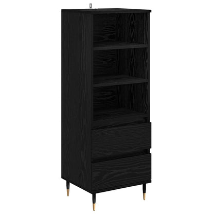 vidaXL Highboard Schwarz Eichen-Optik 40 x 36 x 110 cm Holzwerkstoff