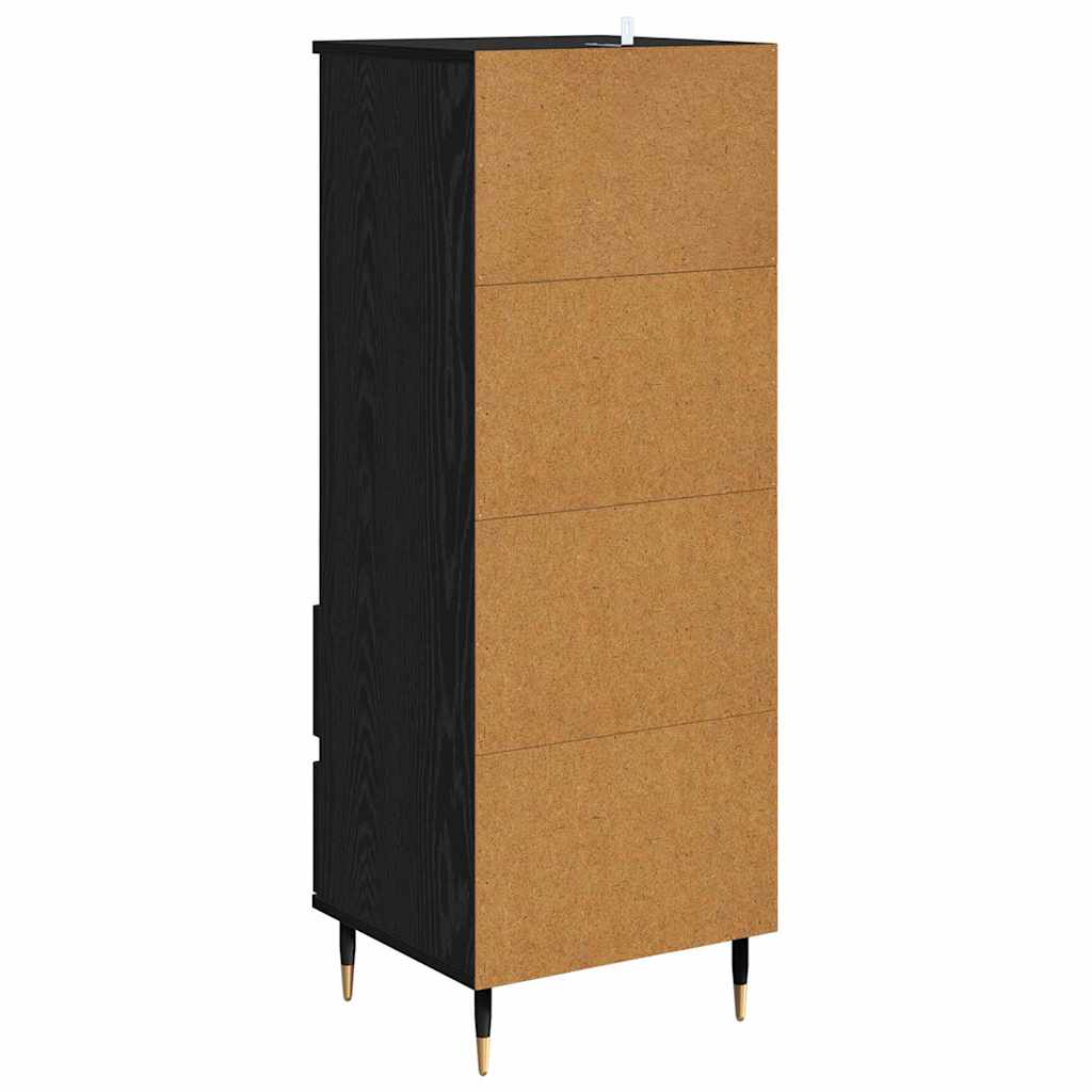 vidaXL Highboard Schwarz Eichen-Optik 40 x 36 x 110 cm Holzwerkstoff