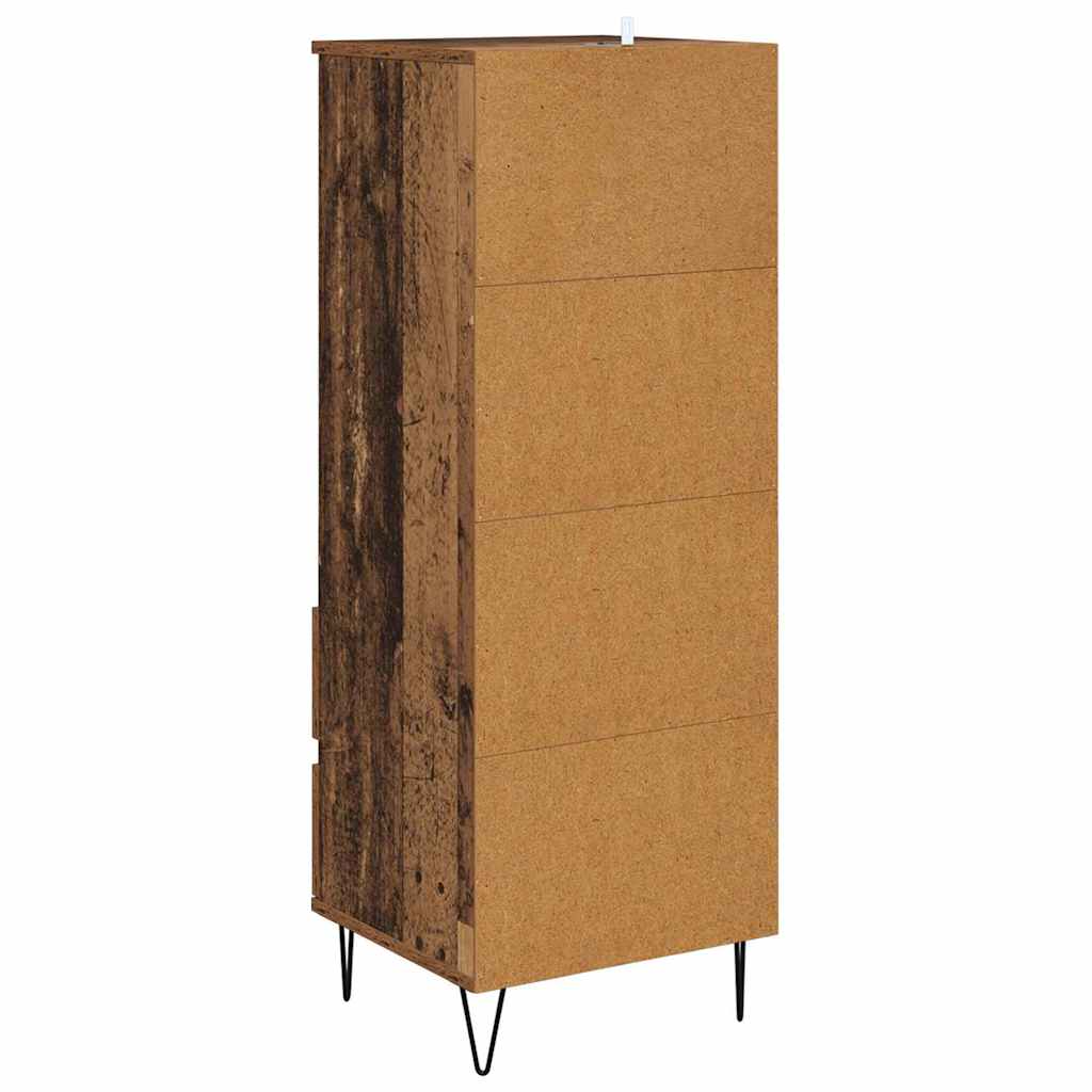 vidaXL Highboard mit Schubladen Altholz 40 x 36 x 110 cm Holzwerkstoff