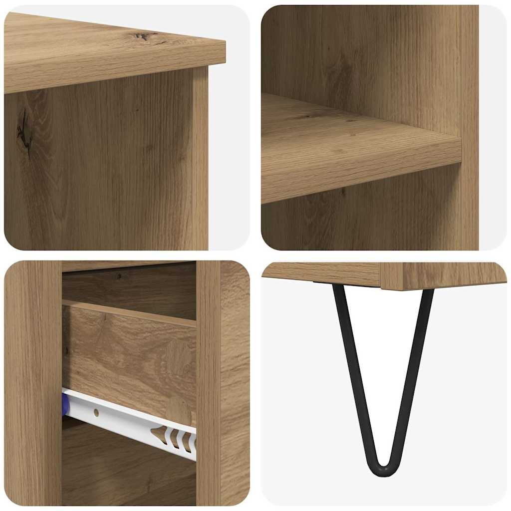 vidaXL Highboard Artisan-Eiche 40 x 36 x 110 cm Holzwerkstoff