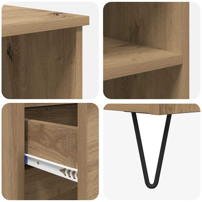 vidaXL Highboard Artisan-Eiche 40 x 36 x 110 cm Holzwerkstoff