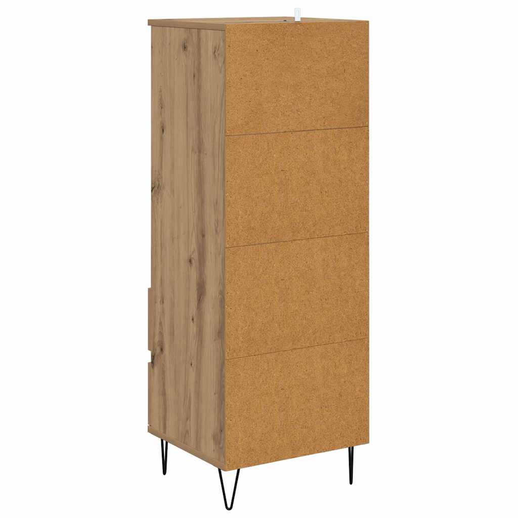vidaXL Highboard Artisan-Eiche 40 x 36 x 110 cm Holzwerkstoff