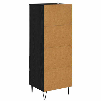 Highboard Schwarz Eichen-Optik 40 x 36 x 110 cm Holzwerkstoff