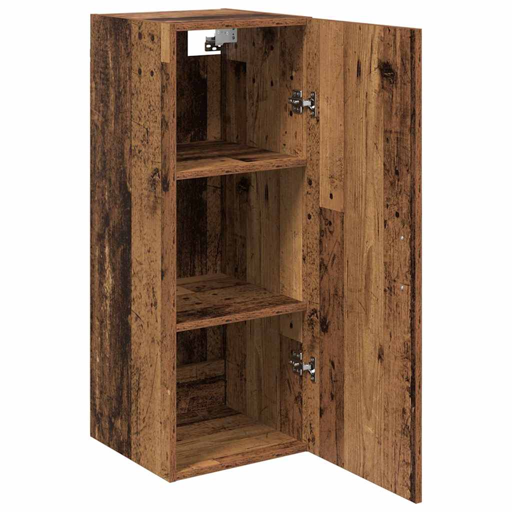 vidaXL Wandschrank Altholz 34,5 x 34 x 90 cm Holzwerkstoff