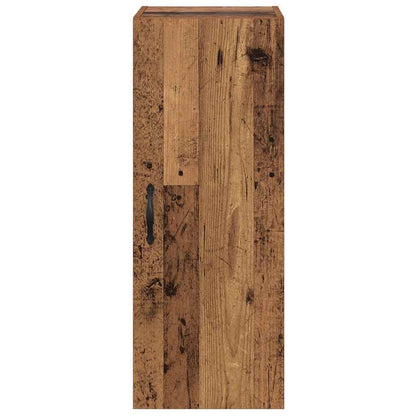 vidaXL Wandschrank Altholz 34,5 x 34 x 90 cm Holzwerkstoff